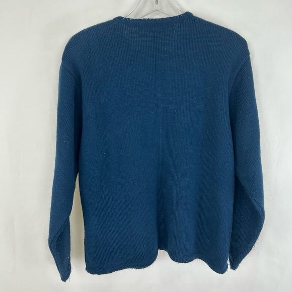 Vintage Crystal Kobe Navy Cardigan with Gold Buttons - Picture 6 of 8